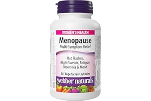 Webber Naturals Menopause Relief with EstroG-100, Multi-Symptom Support for Hot Flashes, Night Sweats, Mood & Sleep, Hormone-