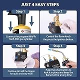 RTMMFG Propane Torch High-Temp Trigger Start Heavy Duty Brass view 6