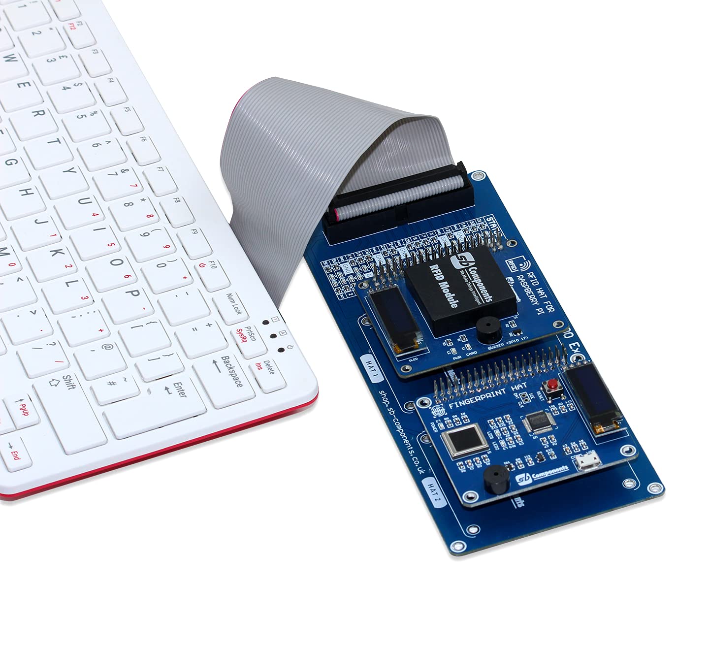 SB Components Raspberry Pi 400 Expansion I/O Board - Dedicated GPIO Ports for HATs
