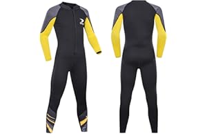 ZCCO Kids Wetsuit,2.5mm Neoprene Diving Suit for Teens,Full Body Swimsuit for Boys and Girls,Long Sleeve One Piece Wet Suit Perfect for Swimming, Surfing, and Water Sports