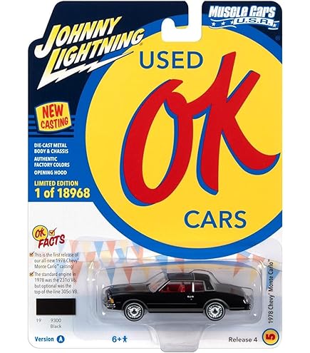 ジョニーライトニング1978 Monte Carloローライダーミニカー未開封☆ ジョニーライトニング1978 Monte Carloローライダーミニカー未