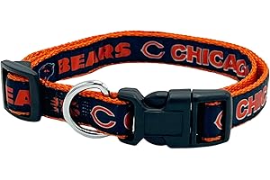 Pets First NFL Chicago Bears Pet Collar, Medium, CHI-3036-MD