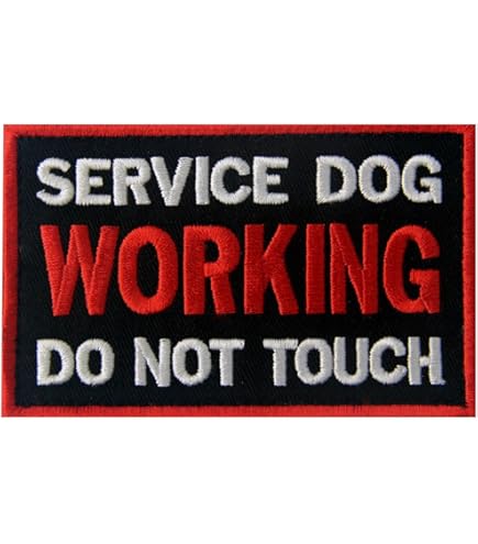 Service Dog Patches - Hook & Loop Access Required By Law No Exceptions (2-Pack) For Vests & Harnesses