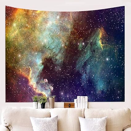 Amazon Com Wshine Galaxy Tapestry Wall Hanging Starry