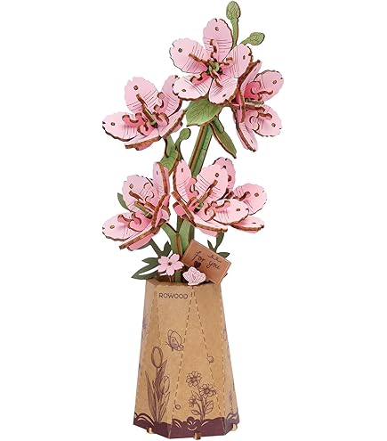 Kit De Maqueta 3D De Bonsái De Sakura En Madera - Puzzle Para Montar Sin Pegamento, Decoración Creativa Para El Hogar