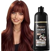 Fvquhvo Brown Hair Dye Shampoo, Instant Hair Color for Women Men, Colors in Minutes, Long Lasting Coconut Dye Shampoo, Easy to Use 16.90 Fl Oz