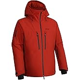 Pioneer Camp Men's Ski Jacket Waterproof Insulated Snowboard Gear Cold Weather Winter Warm Mountain Snow Coat