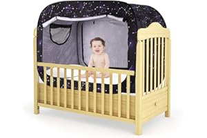 PORAYHUT Poray Pop Up Baby Bed Tent Privacy Tent for Toddler Sleeping with 2 Zipper Doors,Breathable Mesh Windows and Portable Carry Bag