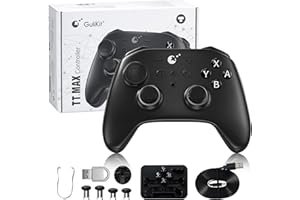 GuliKit TT MAX Wireless Controller for PC, Android, iOS, Switch 1/2, 720° Adjustable TMR Joystick, with 950mAh Long-Lasting B