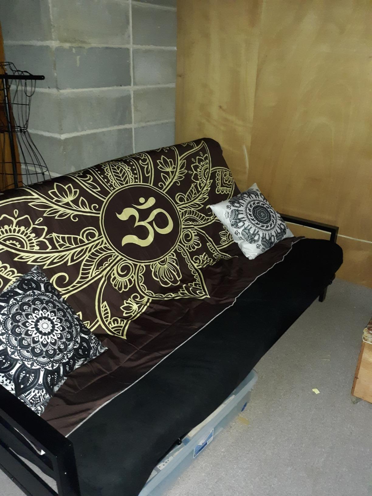 35/mo Finance DHP Miles Metal Futon Frame, Black Buy Now, Pay Later