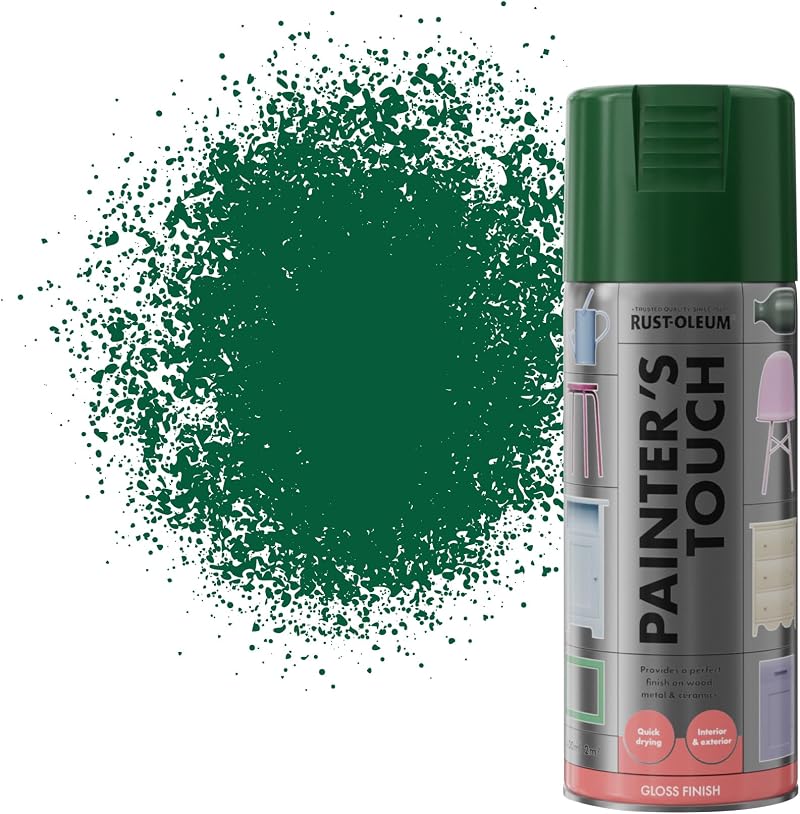 Rust-Oleum Painter's Touch 400ml Meadow Green Gloss Spray Paint Aerosol