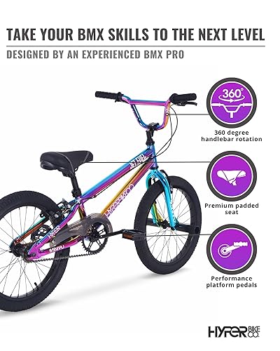 Hyper Bicycles 18in Jet Fuel BMX Kids Bike, 18 Inch Wheels, Multi