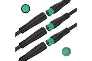 baluoqi 24AWG Cable Waterproof Extension Cable Male/Female Connector for Electric Bike Extension Cable ConnectorEssential Ebike Replacement Parts 2Pin 3Pin 4Pin 5Pin 6Pin