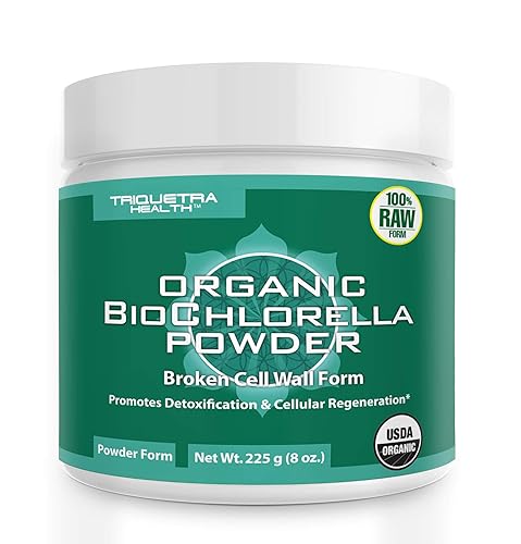 Organic Chlorella Powder - 4 Organic Certifications, Raw Form & Sun Grown | Guaranteed Best Source of Chlorella, Maximum Nutrient & CGF Levels (Chlorella Growth Factor) - 75 Servings 