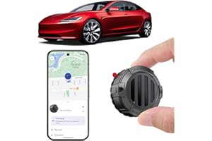 Mini GPS Tracker for Vehicles - Magnetic Car Tracker Device, Hidden | Real-Time Tracking | No Extra Monthly Fee | Long Batter