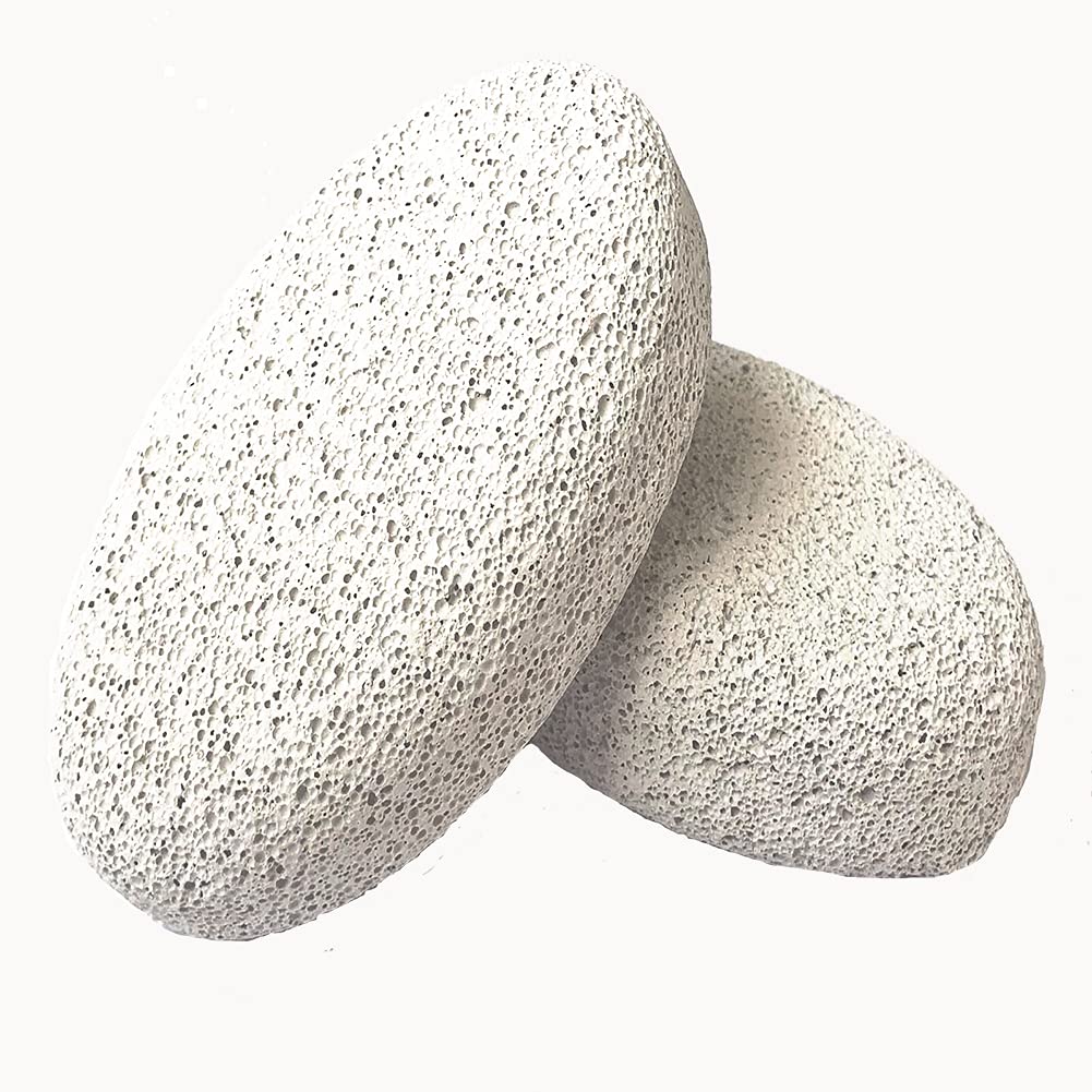 2 Pcs Natural Pumice Stone for Feet, Foot Scrubber Stone, Foot Care, Hands, Body, Pedicure Exfoliator Tools for Dead/Hard Skin