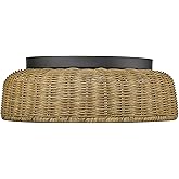 ML Lighting 14202-MB 2-Light Flushmount Ceiling Light in Matte Black Finish