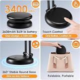 One Fire Wireless Table Lamp 3600mAh Rechargeable LED Desk Lamp 300lm view 8