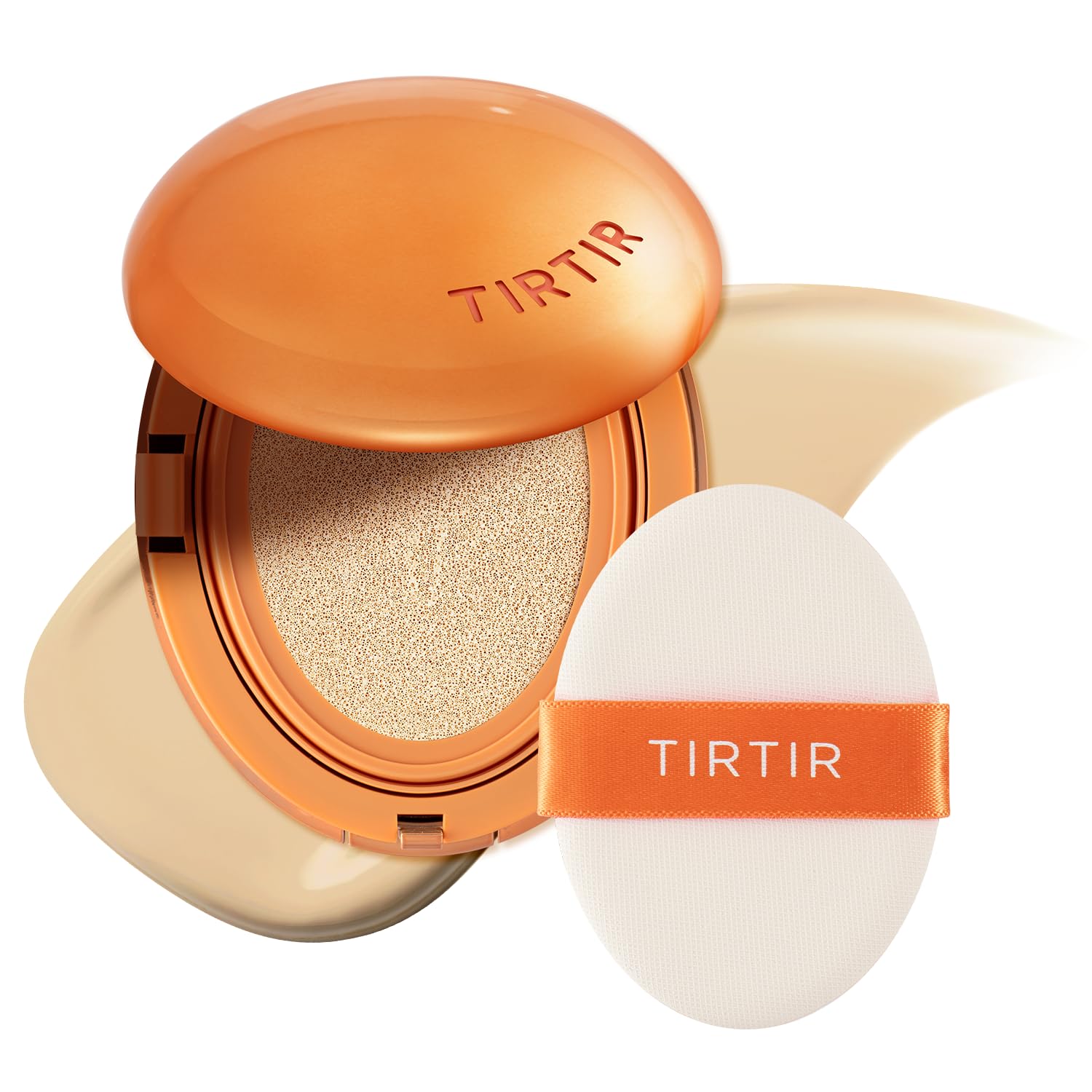 Photo 1 of [*Mini Size*] TIRTIR Mask Fit Ai Filter Cushion Foundation | AI-Like Semi-Matte Finish - Up to 72-Hour Medium to Full Coverage Korean BB Cushion Make up Beauty, #21W Natural Ivory, 0.15 Fl Oz