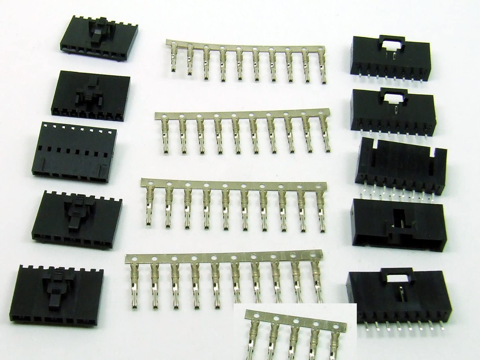 POPESQ® - Kit Connector male + female with crimps 2.54mm 8 pins Straight DUK254#A2010