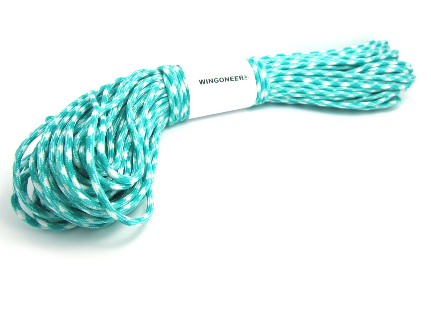 WINGONEER® 550 Paracord Mil Spec Type III 7 strand parachute cord Blue Lake Camo 100 feet