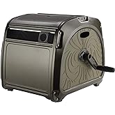 Giraffe Tools SW5 Metal Hose Reel Box, Heavy Duty Garden Hose Storage Reel Hideaway, Crank Handle, 150ft 5/8" Hose Capacity, Green