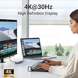 UGREEN Revodok USB C Hub 6 in 1 USB C Dongle 4K