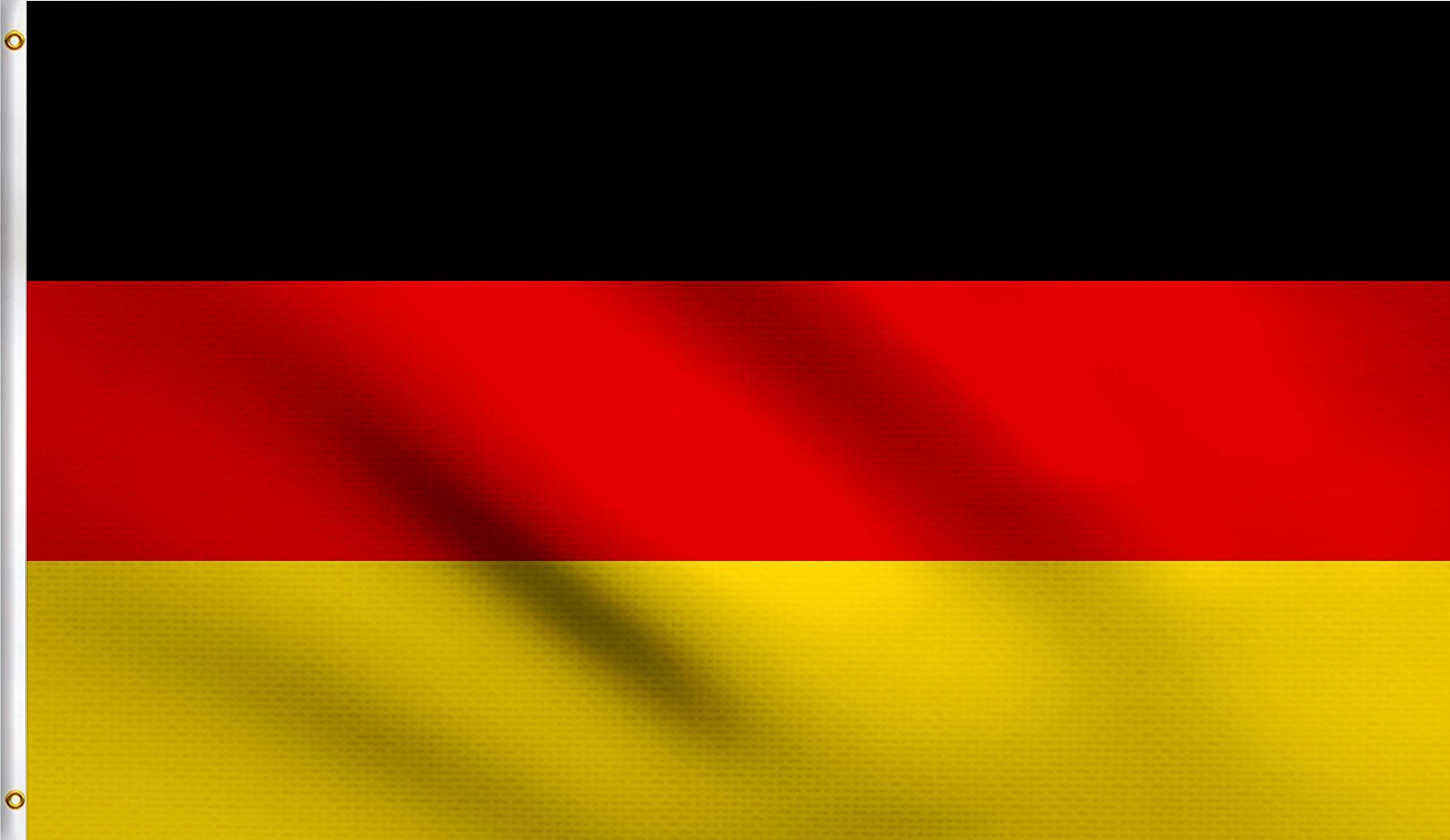 DMSE Germany German National Flagge Deutschlands Flag 3X5 Ft Foot 100% Polyester 100D Flag UV Resistant -