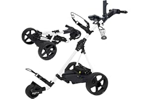 Super E Caddy Fully Loaded Weekender Non Remmote Control Electric Golf Cart, with Drink Holder, Umbrella Holder, Scorecard Holder, White