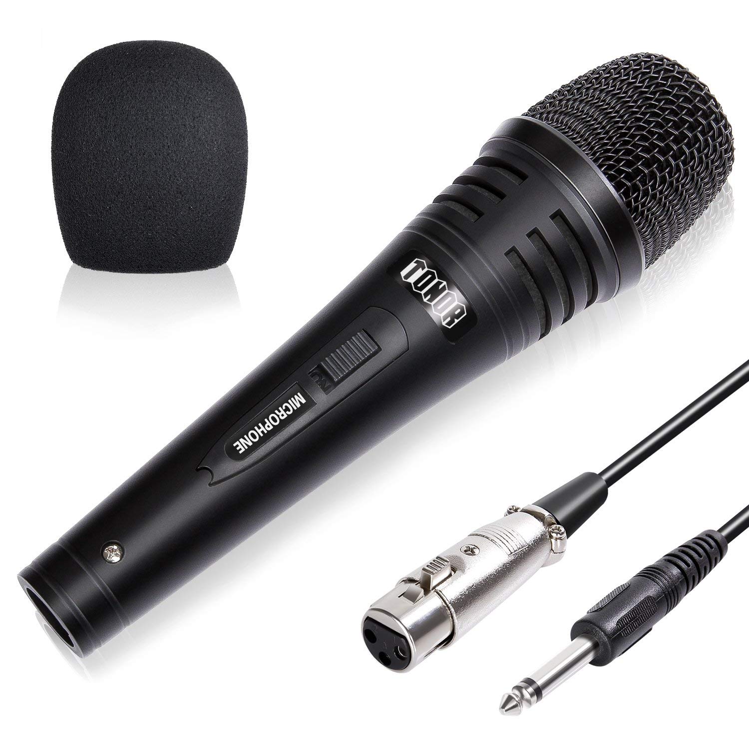 TONOR Dynamic Karaoke Microphone for Singing with 4.5m XLR Cable, Metal