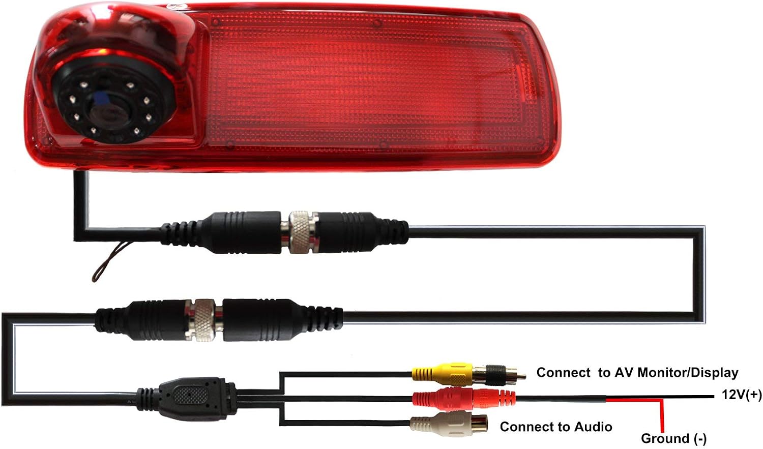 KNRAGHO Brake Light Camera Replacement for Car Third Roof Top Mount Brake Light Camera Fit for Renault Trafic/Opel Combo/Vauxhall Vivaro (#KN522CBC(#008)) - Image 5
