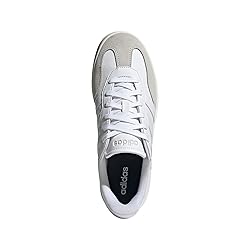 adidas Men's Barreda Sneaker, White/White/Grey, 8.5