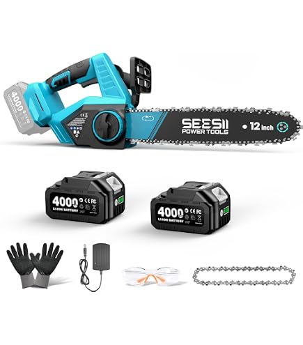Amazon.com : Cordless 12 Inch Chainsaw Brushless for 20V Batteries