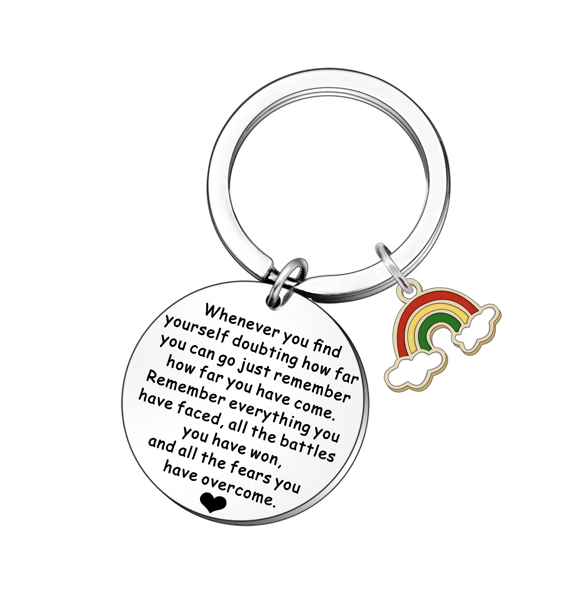 JETTOP Proud of You Keyring - Inspirational Exam Good Luck Gift for Women and Men - You've Got This, You Have Overcome