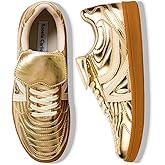 Rosella Carlie Sneakers for Women - Comfortable Casual Walking Tennis Shoes Non-Slip Shoes for Women - Lace-Up Fashion Sneakers Trendy Women's Footwear