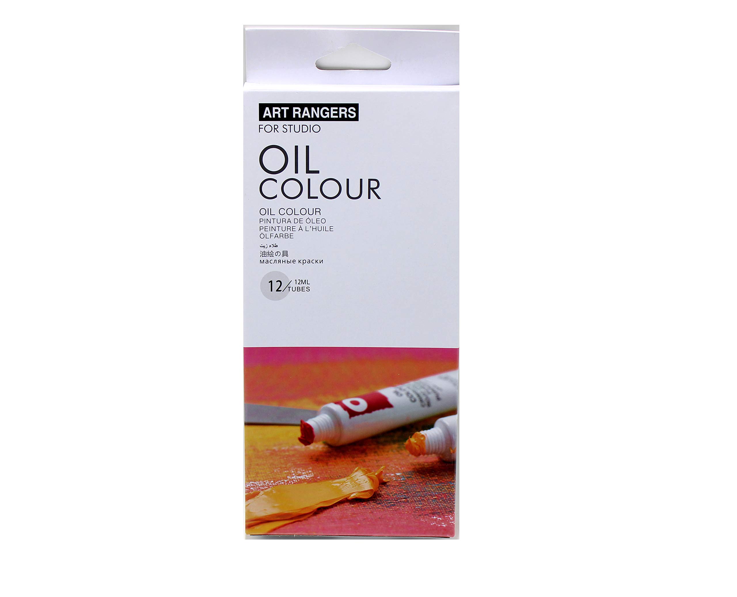 Oil Painting Artist Box of 12 Assorted Colours 12 ml Tube
