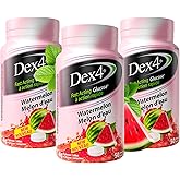 Dex4 Glucose Tablets – Watermelon Flavour – 50 Tablets per Bottle, 3-Pack – Fast-Acting, Pre-Measured Glucose Tabs – Fat-Free