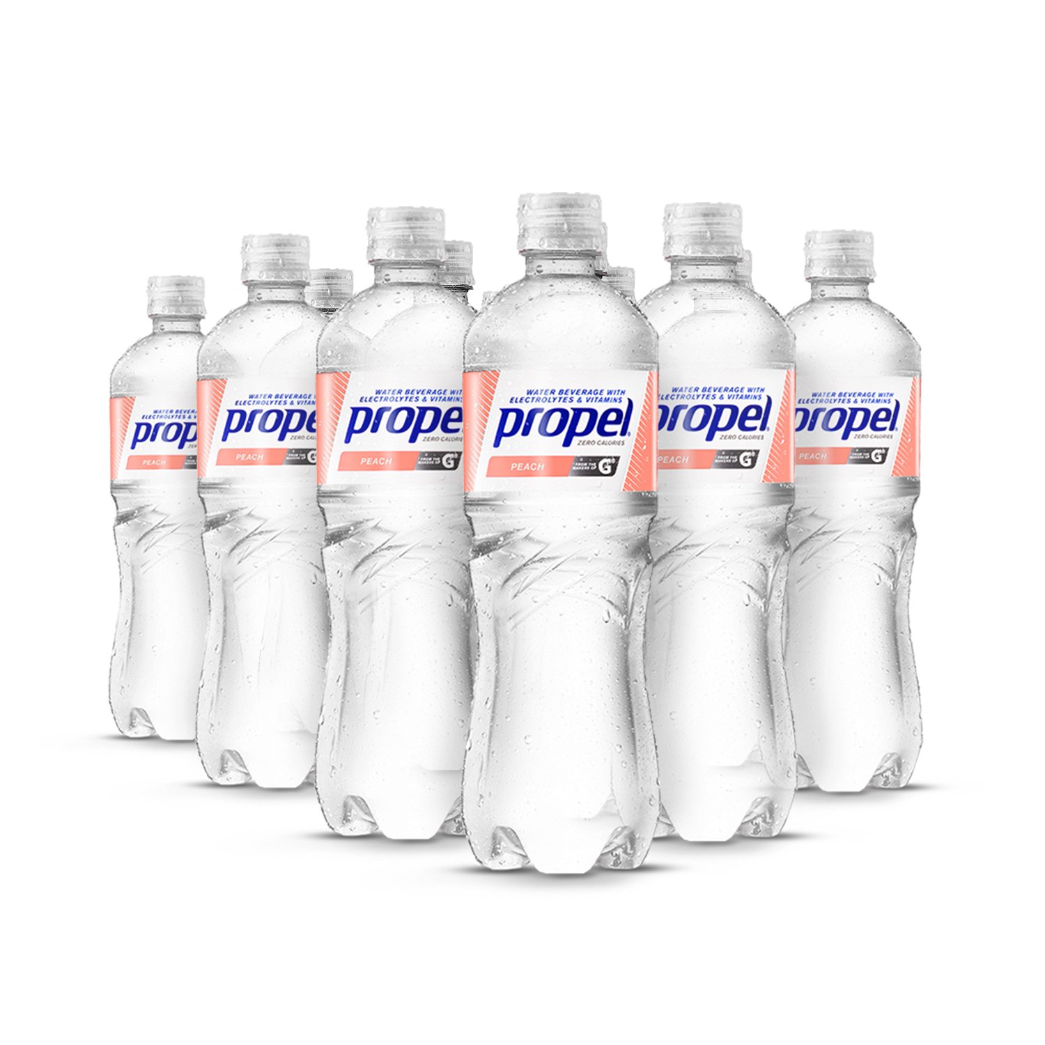 Gatorade propel Peach flavored Water Beverage 24 floz plastic bottle (052000003444)