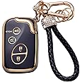 Gematay for Lexus Key Fob Cover with Keychain Lanyard, Soft TPU Key Fob Protector Shell Compatible with Lexus GX460 RX350 ES350 IS250 GX460 LX570 IS350 GS430 is-C is-F Smart Key Case