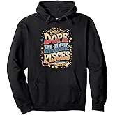 Dope Black Pisces Zodiac Sign Astrology Pullover Hoodie