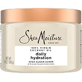 SheaMoisture Shea Sugar Body Scrub Virgin Coconut Oil 12 FO | For Nourish And Replenish Skin Virgin Coconut Oil Daily Hydrating Body Scrub With 24h Shea Moisture Nutrients