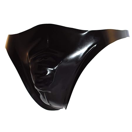 Rubberfashion Latex String, Latexstring Stringtanga Tanga Slip mit veredelter Oberfläche nicht chloriert für Herren Menge: 1 