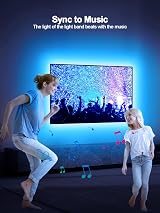 GIPOYENT TV LED Lights 13.1ft RGB Bluetooth Backlight for 40-65 Inch TV view 4