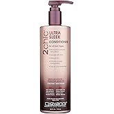 GIOVANNI 2chic Ultra-Sleek Conditioner, Anti-Frizz Formula, Coconut, 24 oz | Brazilian Phyto-Keratin &amp; Moroccan Argan Oil, Shea Butter, Pro-Vitamin B5, Color Safe, Paraben Free