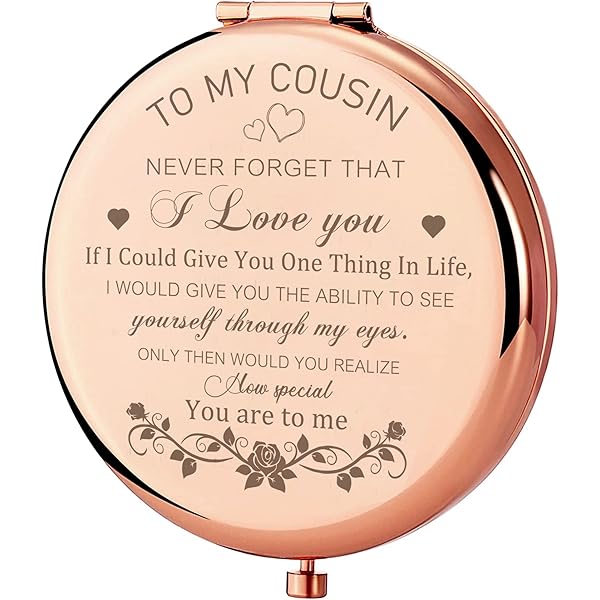 Best Cousin Appreciation Gift - Thank You Keychain With Inspirational Quote For Women And Men