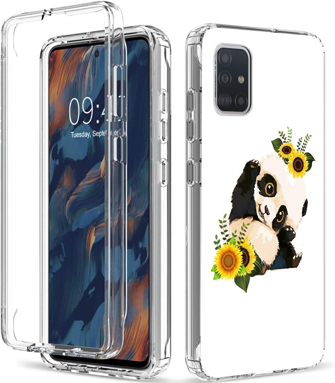 for Samsung Galaxy A51 4G Case, Rossy Clear with Pattern