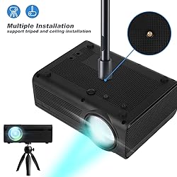 Living Enrichment Mini Projector, Built-in Dual