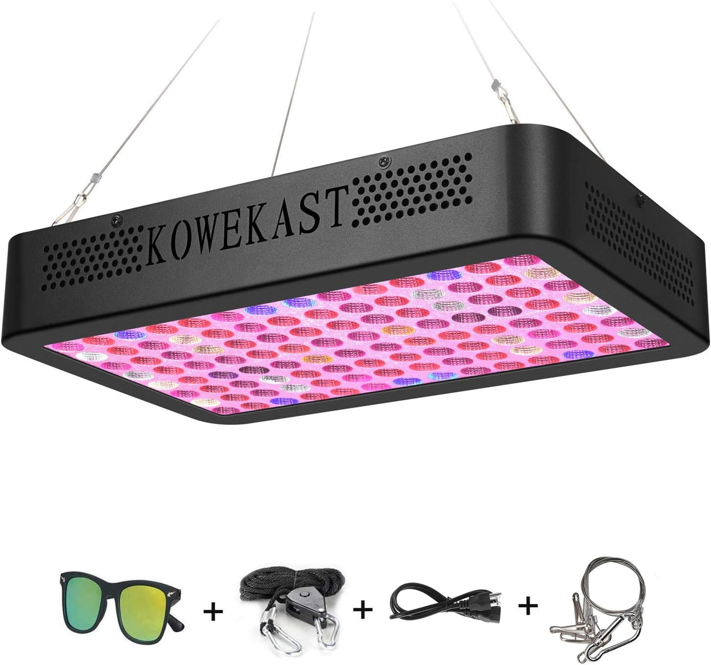 2019 newest1200w LED Grow Light - Full Spectrum LED Grow Lamp with UV and IR Plant Grow Light for Indoor Plants Veg and Flower by KOWEKSAT