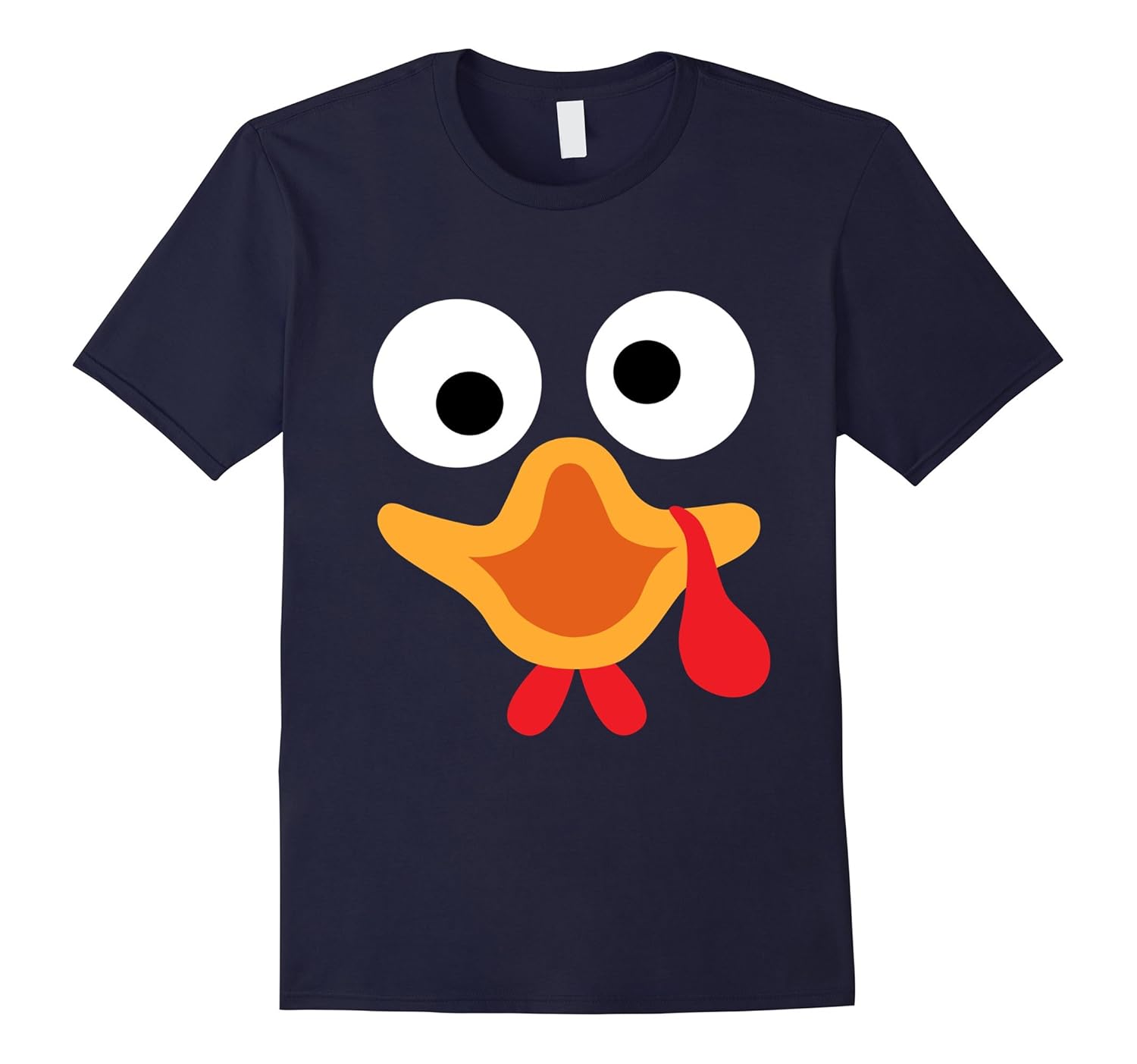 Crazy Turkey Face Funny Thanksgiving Shirt for Kids Adults-ANZ