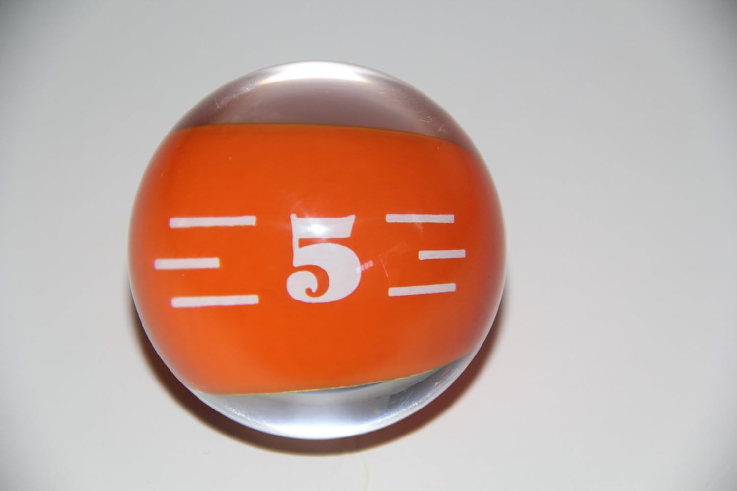 Epco Replacement Ball 5 Clear Billiard or Pool Set, 4.2oz